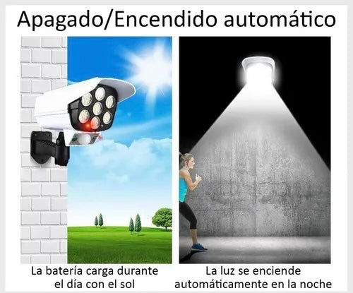 LÁMPARA SOLAR TIPO CÁMARA