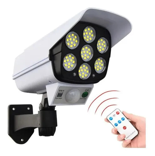 LÁMPARA SOLAR TIPO CÁMARA